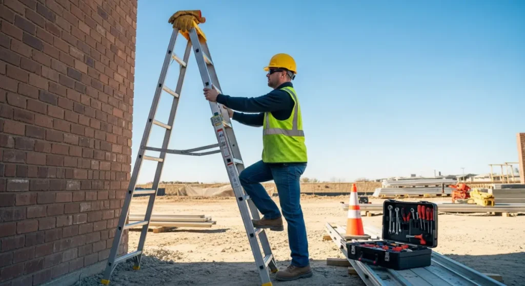 Bezpieczne użytkowanie drabiny
